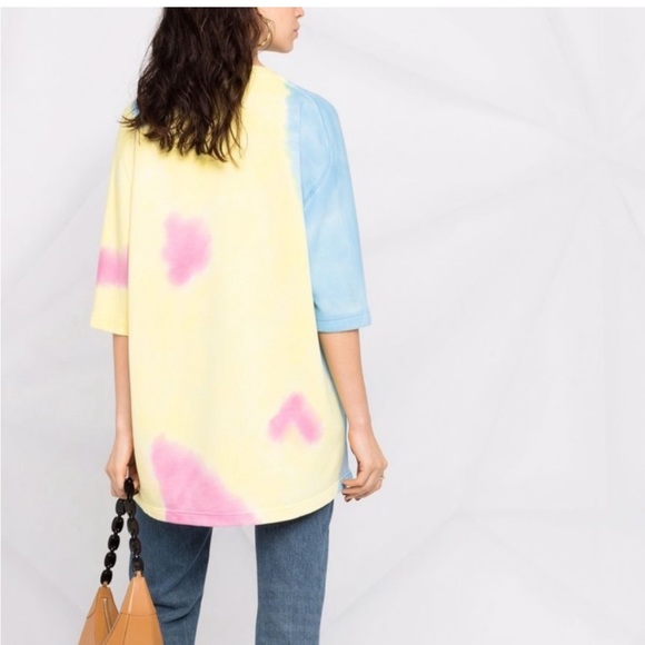 NWT Zadig & Voltaire Oversized Sweatshirt Portland Amour tie Dye Small - Picture 2 of 7